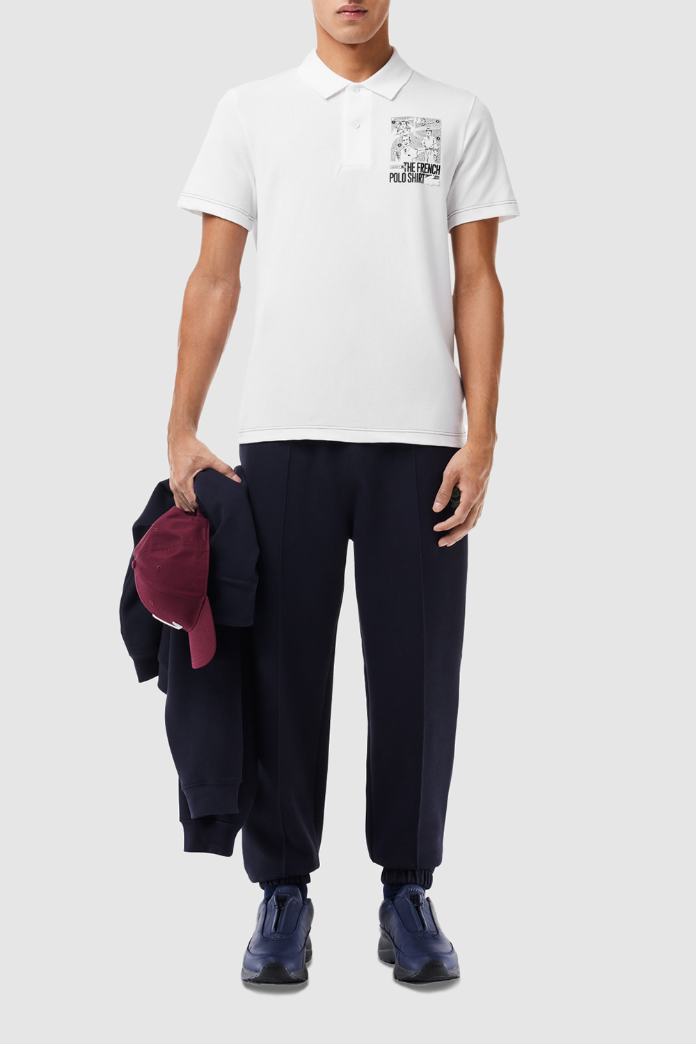 תמונת כל הלוק של חולצת פולו קצרה